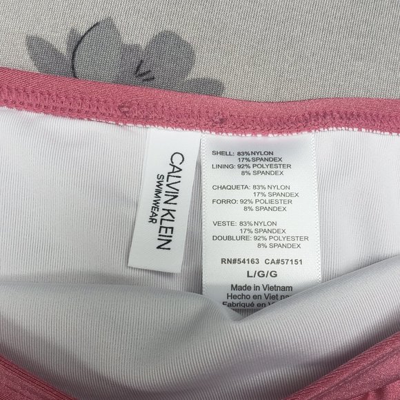 NWT Calvin Klein Rosebud Shimmer Bikini Bottom Size L - Picture 2 of 5
